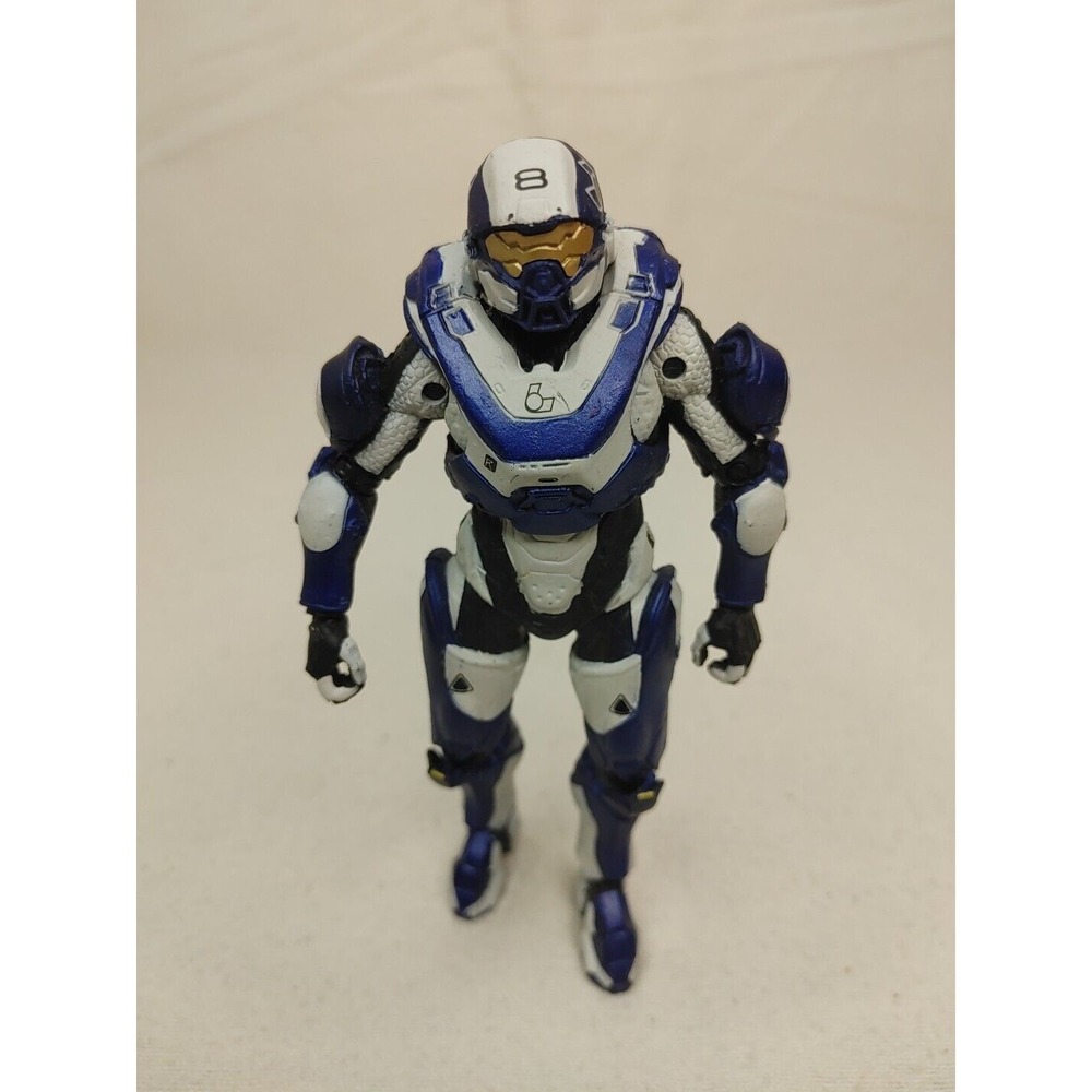 2015 Halo 5 Series 1 Spartan Athlon White Blue Action Figure‎ McFarlane